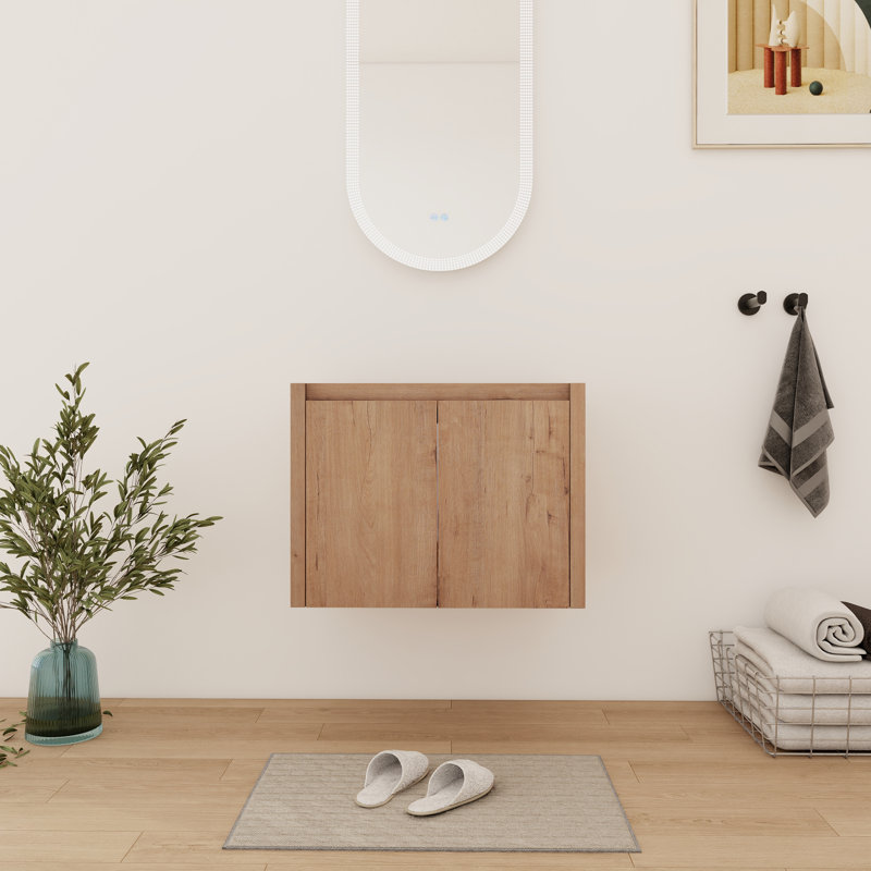 Base de meuble-lavabo simple flottant 24 po avec 2 portes 24 po