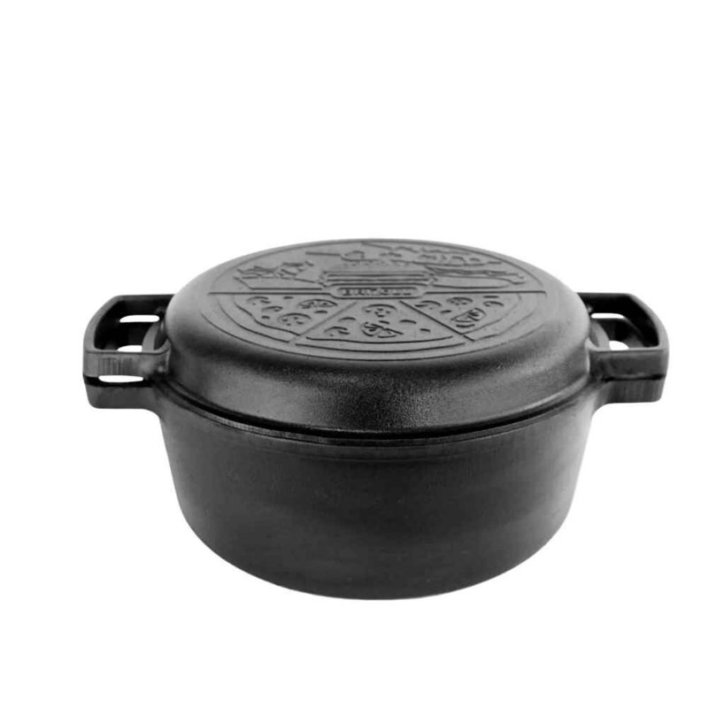 Cocotte ronde en fonte antiadhésive BRIZoll Brizoll, 4,23 pintes