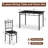 Rectangular Kitchen Dining Table Set With 4 Chairs-1833279620