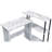 Rectangular Writing Desk With Side Shelf-1632538937