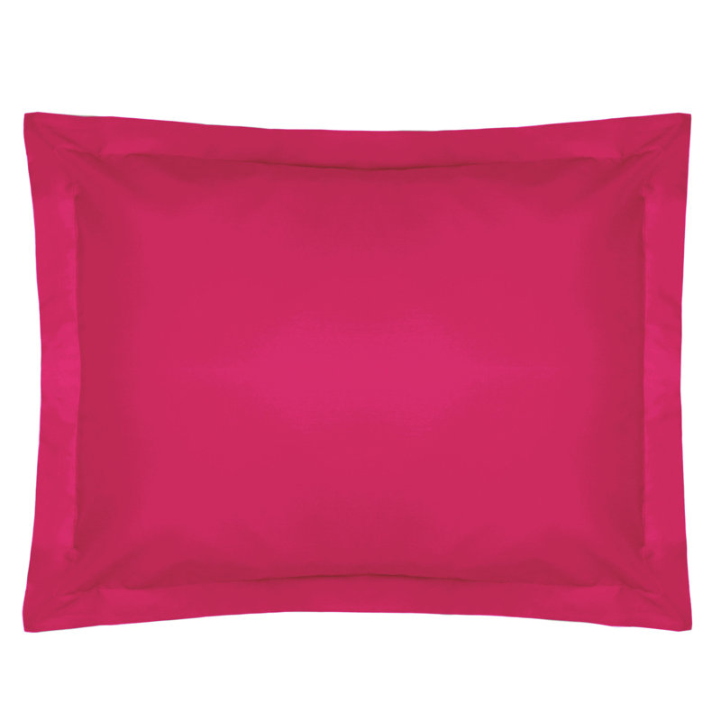 Percale Pillowcase, Fuchsia