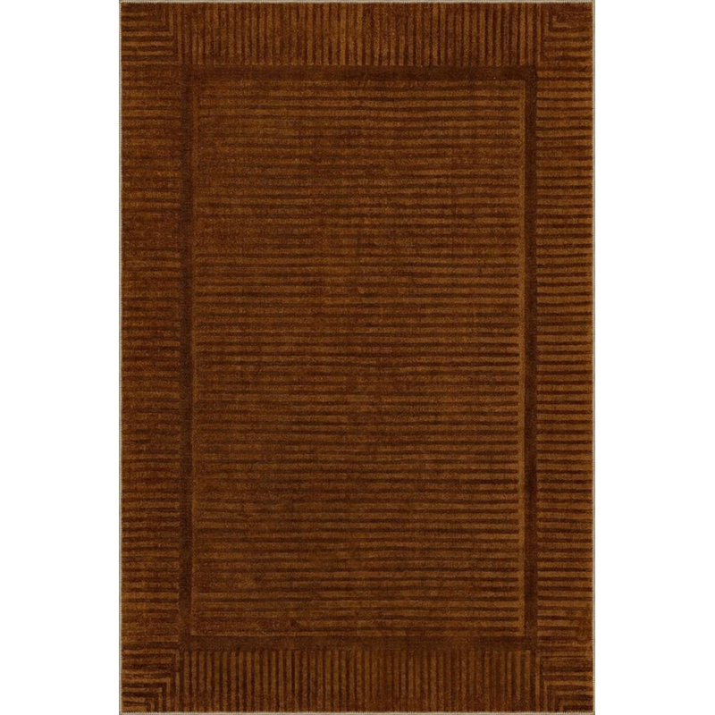 Tapis décoratif à rayures multicolores, Rectangle 2 pi 4 po x 4 pi