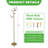 Modern Tree Led Floor Lamp With 4 Frosted Glass Shade