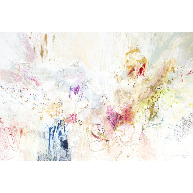 White Series I by Jennifer Gardner - Wrapped Canvas Painting, 20cm H x 30cm W