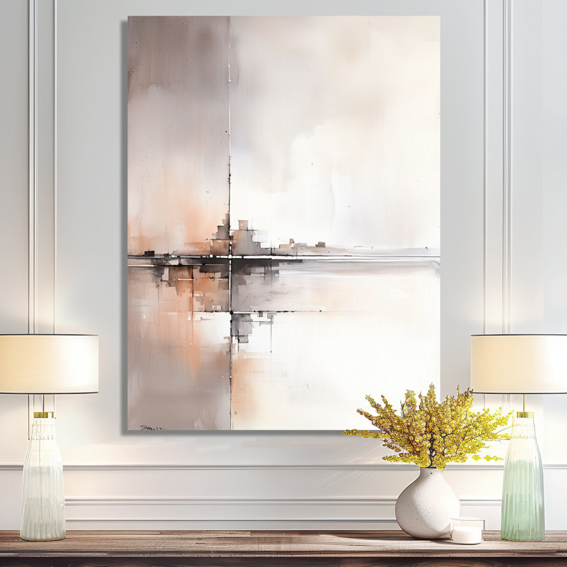 Abstract Watercolor New York City Horizon I - Cityscape Metal Art, Industrial Metal Print, 20" H x 12" W x 0.84" D