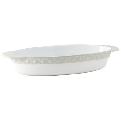 Tuxton Healthcare Oval Ceramic 2 - Piece Casserole Set