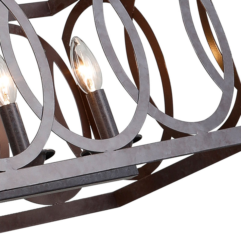 Torkelson 6 - Light 33.5"W Brown Pendant