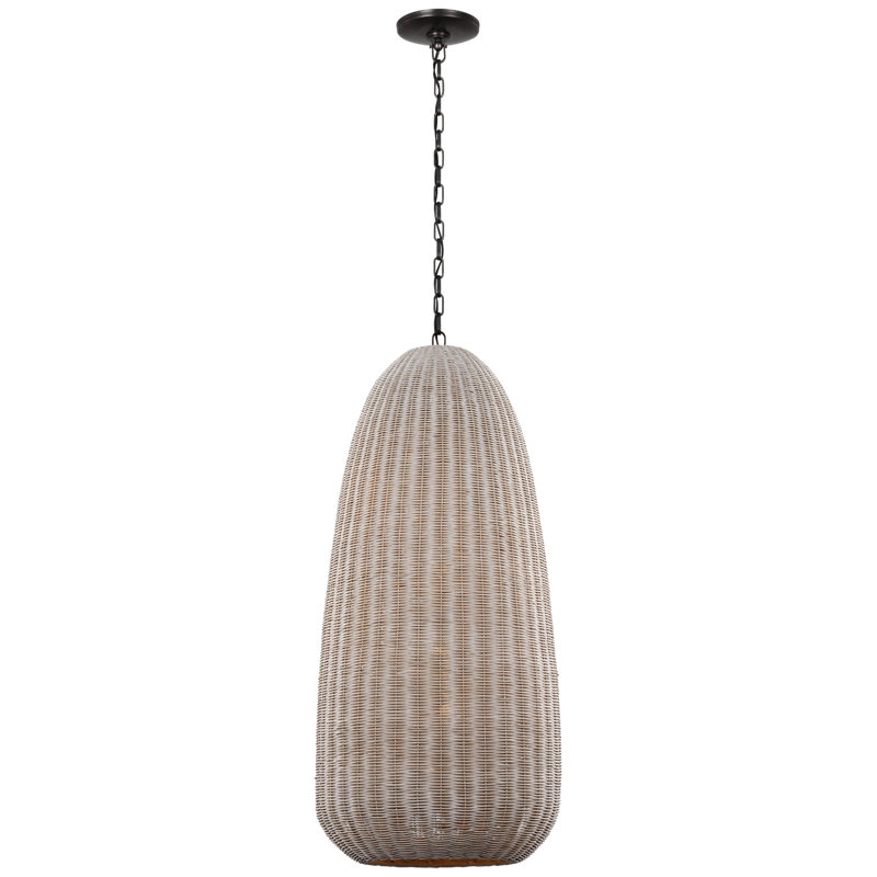 Kokomo Pendant by Chapman & Myers, 44.25" H x 20" W x 20" D, Ash, 81 cm H x 122 cm W