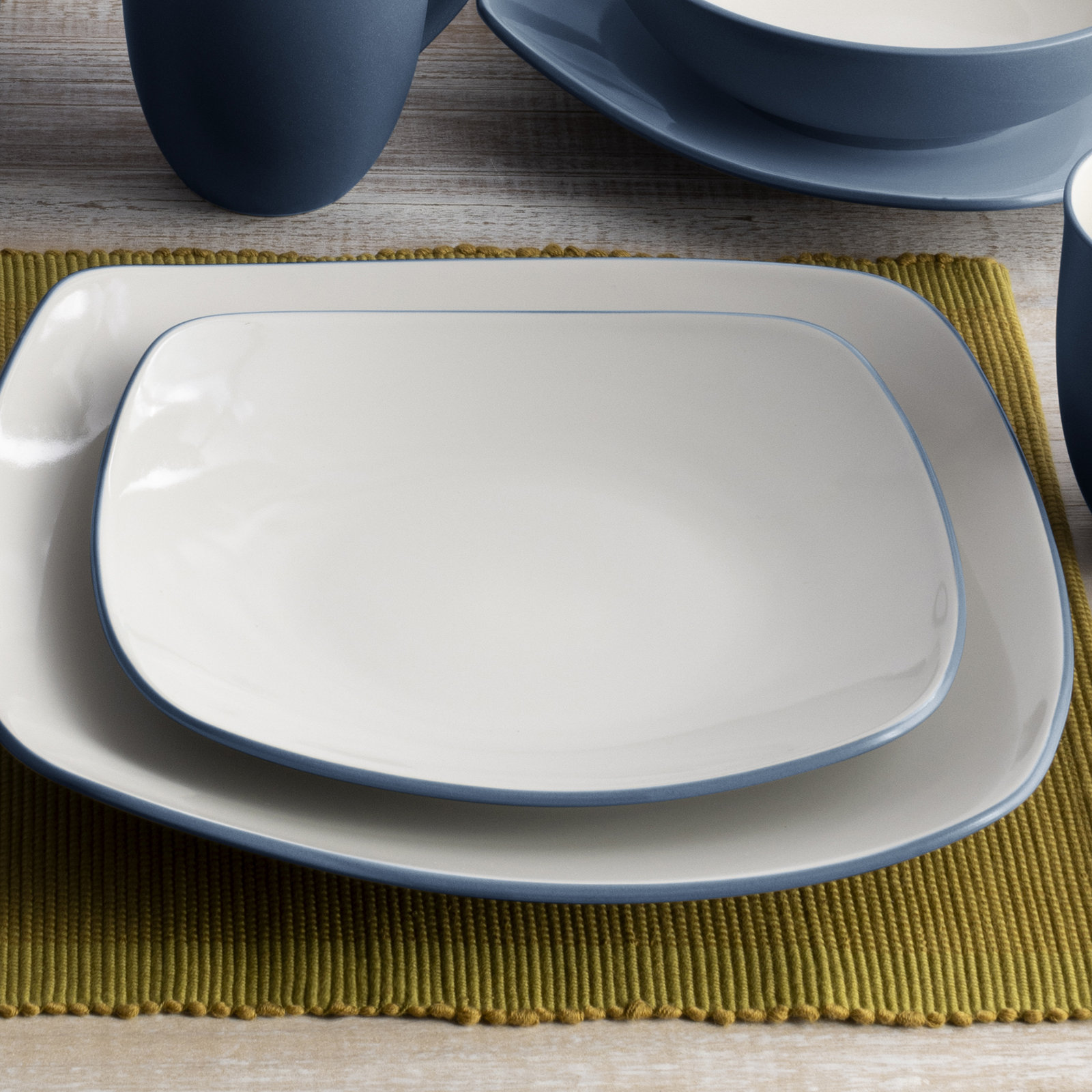 Noritake Colorwave Square Salad Plates, 8-1/4", Blue