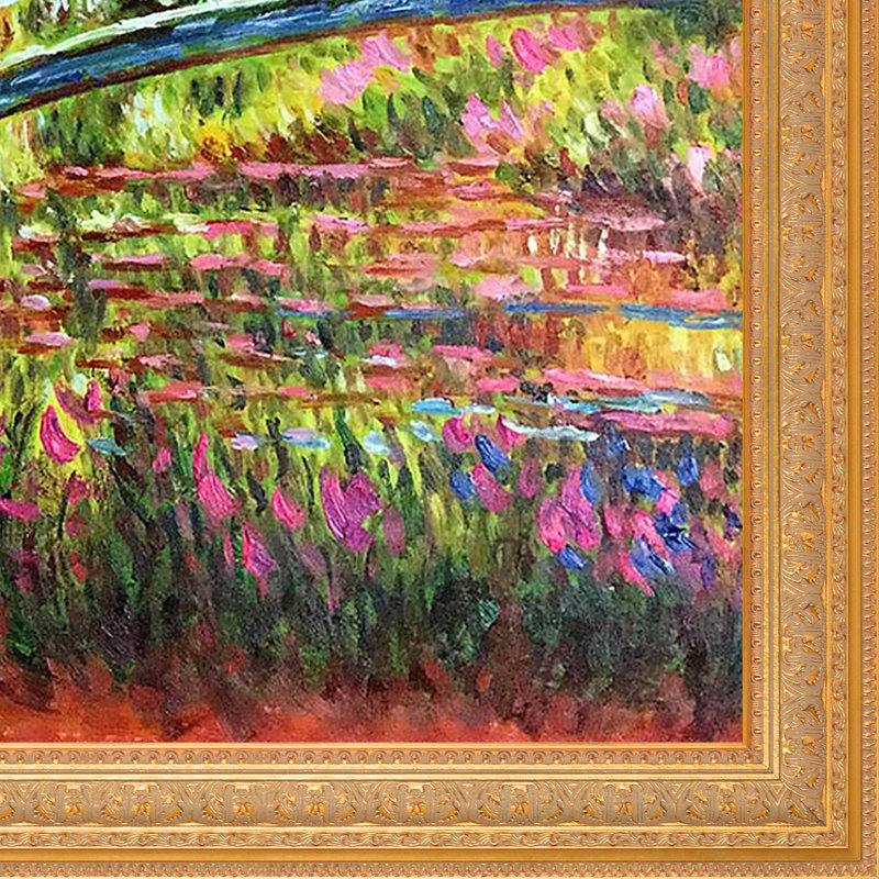 "Le pont japonais" par Claude Monet, reproduction d’art sur toile encadrée, H 30 po x l 40 po x P 2 po, Sovereign