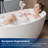 Tidal 60'' Freestanding Deep Soaking Acrylic Bathtub with Overflow Drain-124883377