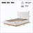 Hara Linen Upholstered Bed Withthick Headboard & Solid Wood Base-118705391