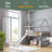 Twin Loft Bed With Slide, House Bed With Slide-970857023