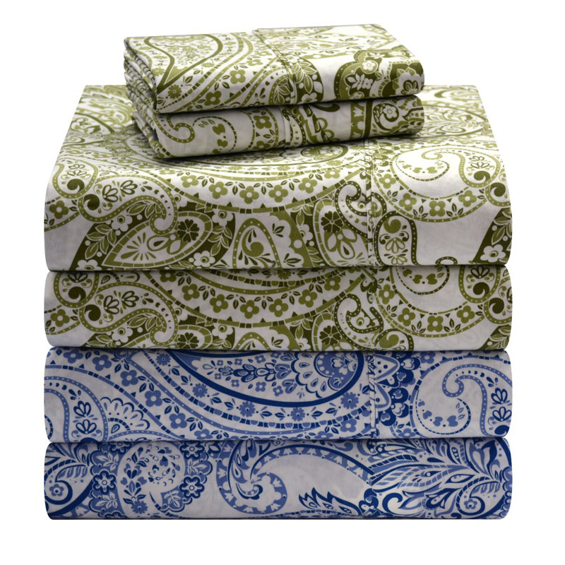 Full Sage Green Cotton Flannel Heavy Weight Sheet Set