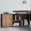 Brown L-Shaped Solid Wood with 3 drawers Executive Desk