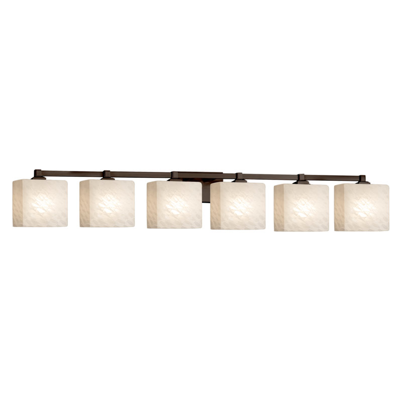 Éclairage pour meuble-lavabo 6 lumières Casson, Bronze foncé