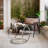 Chrome Frame Glass End&Side Table with Storage