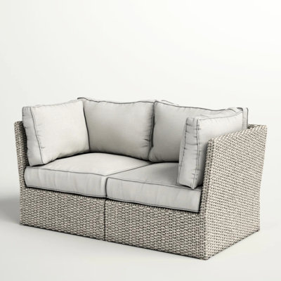 Outdoor With Modular Corner Pieces And 6 Water - Cushions No Assembly Required 66 Inch Wide Aluminum Frame
