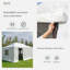 Housse de pavillon pour abri de jardin en métal 8 pi x 8 pi