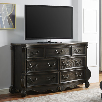 Commode double 7 tiroirs Aniah