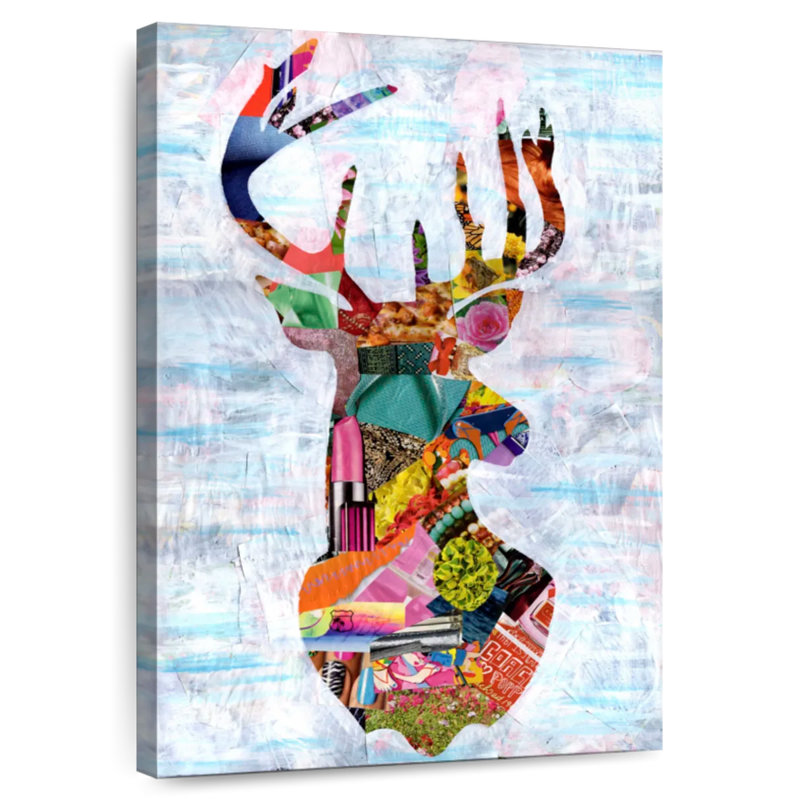 Brampt Abstract Deer, 39" H x 26" W