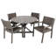 Chaise de patio avec accoudoirs