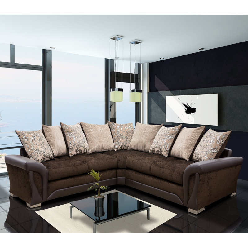 Bracamonte 5 Seater Corner Sofa , Brown
