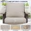 Ensemble de conversation d'extérieur 2 pièces avec chaises berçantes pivotantes en osier et table d'appoint-120539307