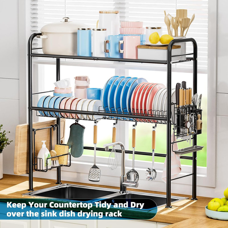 Adjustable Over The Sink Dish Rack