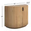 Terra Solid Wood 2 - Door Half Circle Accent Cabinet-1796965646