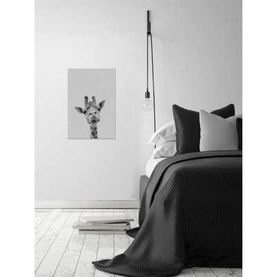 Cool Giraffe - Drawing on Canvas
