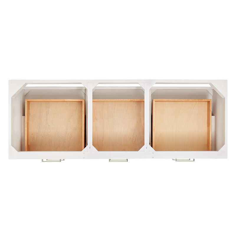 Macmullin 72.25'' W Double Vanity, White, 60"