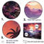 «Abstract Hawaii Palm Tree Sunset», reproduction sur toile-97092984-97092996