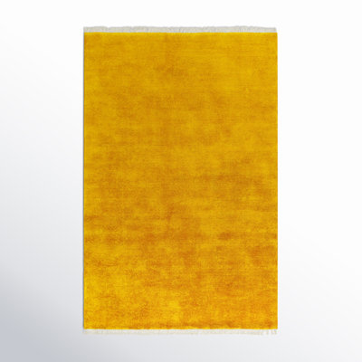 Clio Handmade Wool Yellow Rug