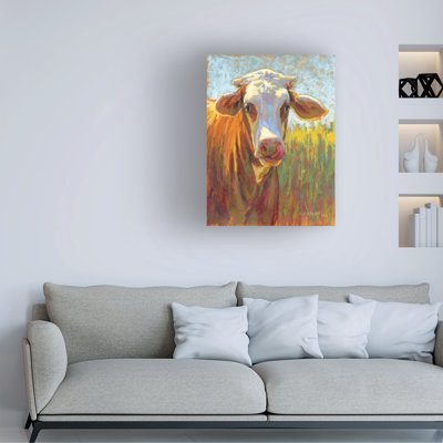 Art mural sur toile tendue - "Marmalade" Rita Kirkman pour décoration de salon, de chambre à coucher ou de bureau - 14 x 19