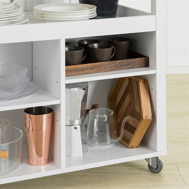 Darson Wood Kitchen Cart