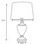 Edie 57Cm Crystal Chrome Silver Modern Table Lamp