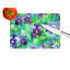 Wisconsin Wood Violets in Watercolor Glass Cutting Board Large