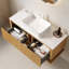 48" Wall Mounted Bathroom Vanity with Sintered Stone Countertop and Sink