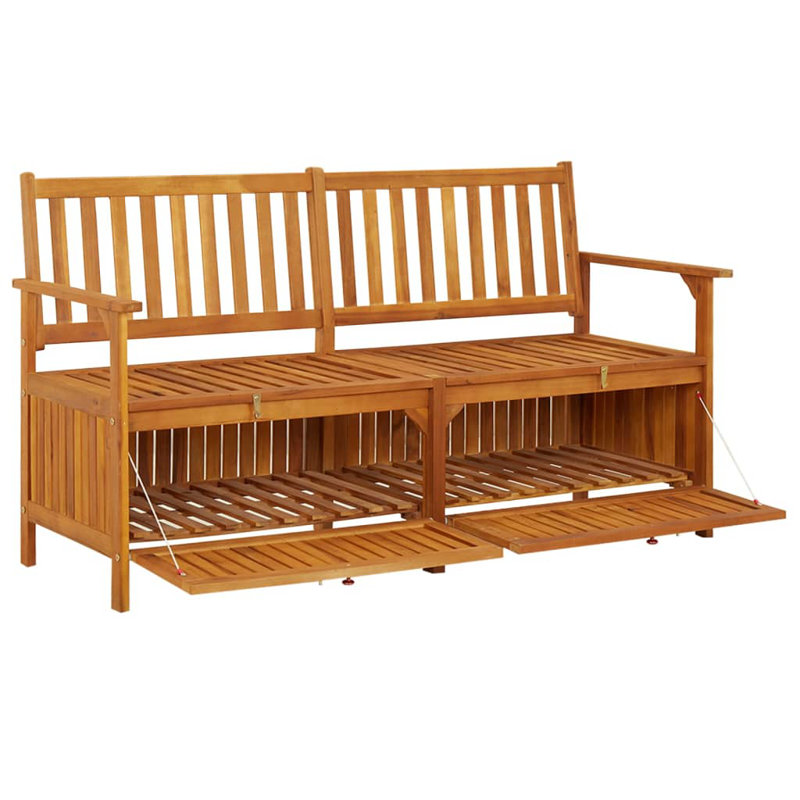 Legg Solid Wood Storage Bench, 84cm H x 148cm W x 62cm D