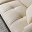 Causeuse-coussin modulaire 100% polyester crème