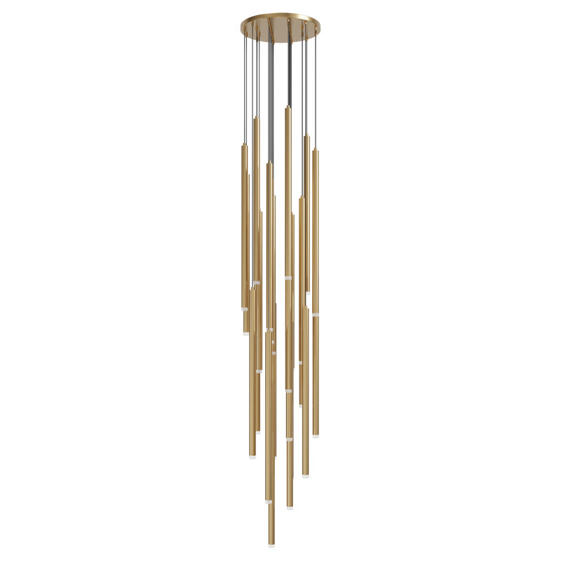 Filmore 25 - Light Chandelier, Antique Brass