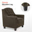 Leomar Modern Accent Armchair, Upholstered Nailhead Trim-883631759