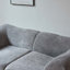 Canapé 2 places en velours avec coussins-345001535