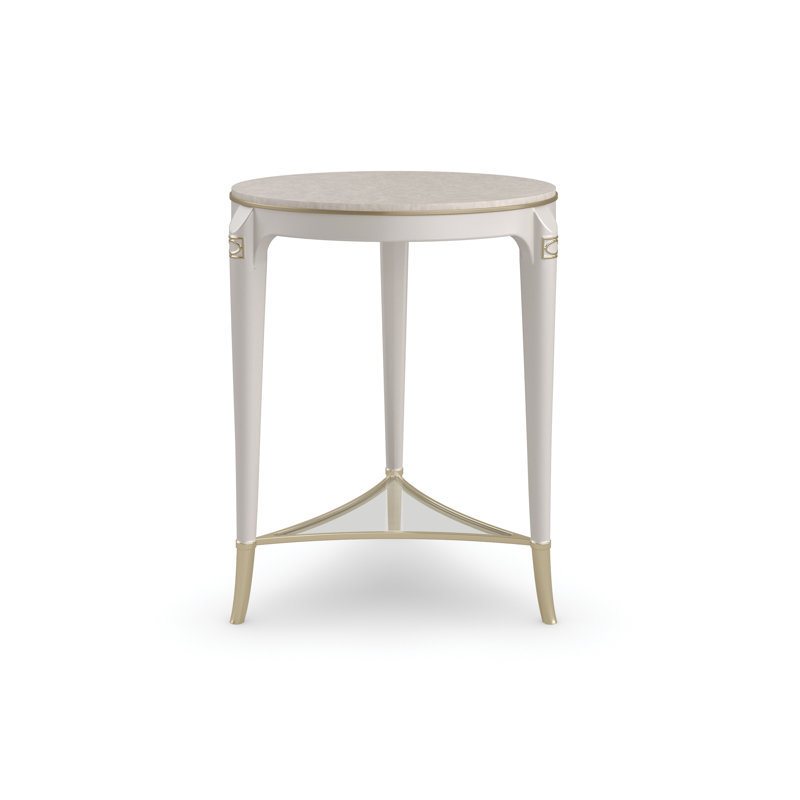 Solid Wood Top End Table