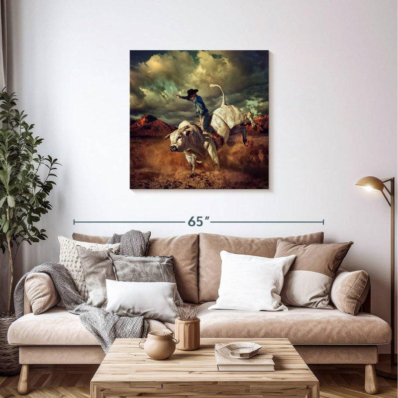 Rodeo Cowboy, H 36 po x l 36 po