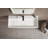 40 in. Wall-Mount or Countertop Bathroom Hidden Drain Sink with Single Faucet Holes-67799511