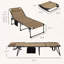 Chaise longue pliante 2 pièces avec dossier inclinable à 5 niveaux Outsunny-363216806