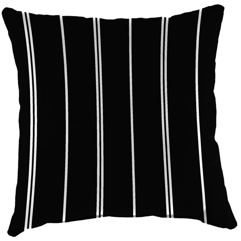 16" x 16" Outdoor Throw Pillow, Striped, Pursuit Shadow