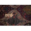 Tapis traditionnel antique à teinture végétale 13 x 17